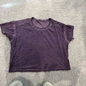 Purple lululemon crop top -size 6